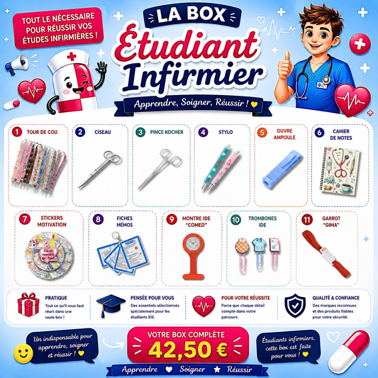 La Box Étudiant Infirmier – L’essentiel pour réussir tes stages