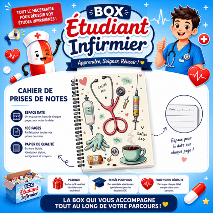 La Box Étudiant Infirmier – L’essentiel pour réussir tes stages
